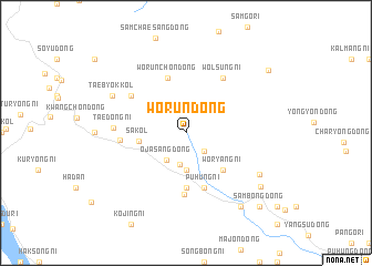 map of Wŏrŭn-dong