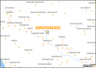 map of Wŏrŭnha-dong