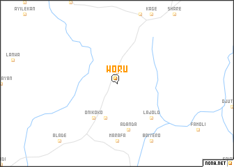 map of Woru