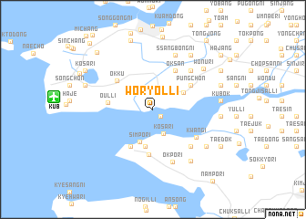 map of Wŏryŏl-li