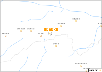 map of Wosoko