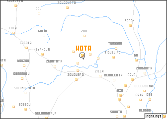 map of Wota