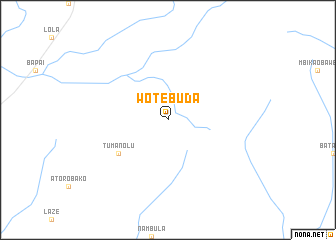 map of Wote-Buda