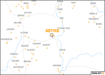 map of Wotike