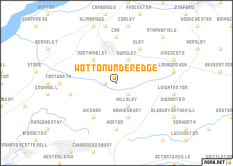 map of Wotton under Edge