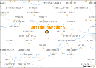 map of Wotton Underwood