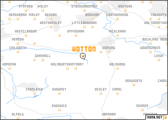 map of Wotton