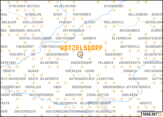 map of Wötzelsdorf