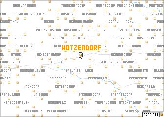 map of Wotzendorf
