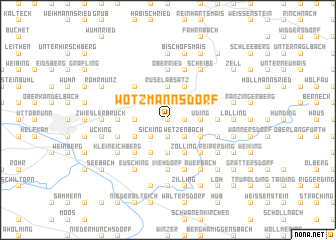 map of Wotzmannsdorf