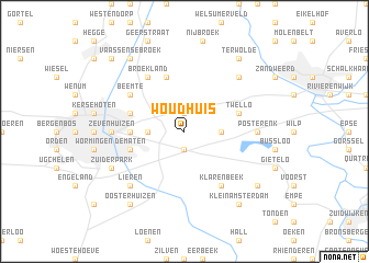 map of Woudhuis