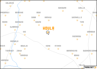 map of Woula