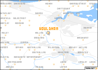 map of Wouldham