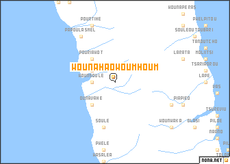 map of Wounahaowoumhoum