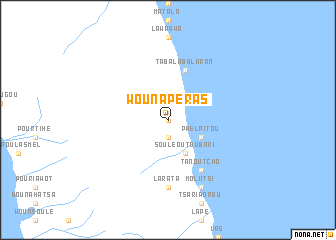 map of Wounapéras