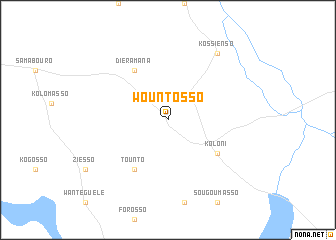 map of Wountosso