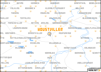 map of Woustviller