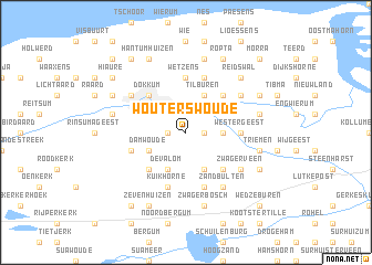 map of Wouterswoude