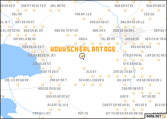 map of Wouwsche Plantage