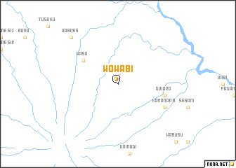 map of Wowabi