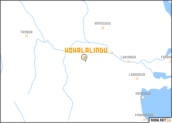 map of Wowalalindu