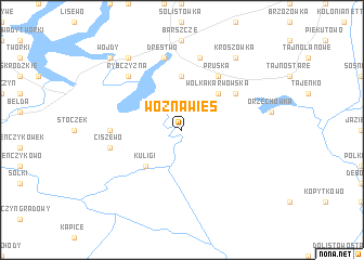 map of Woźnawieś