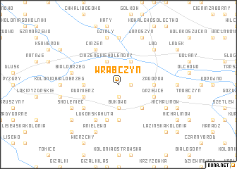 map of Wrąbczyn