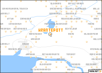 map of Wrantepott