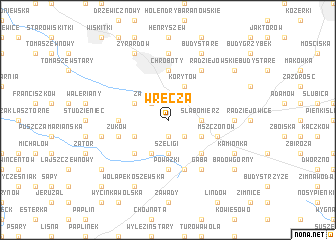 map of Wręcza