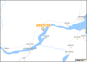 map of Wrencoe