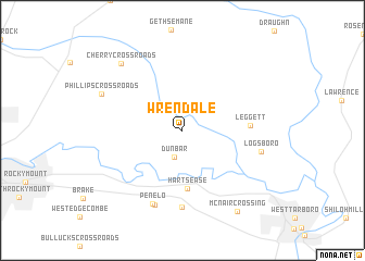 map of Wrendale