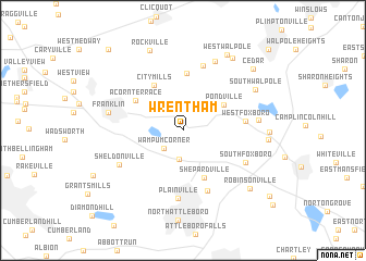 map of Wrentham