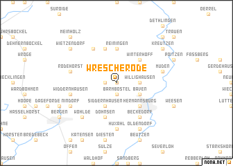 map of Wrescherode