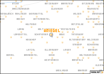 map of Wriedel