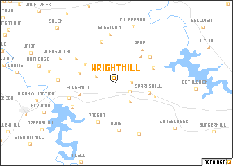 map of Wright Mill