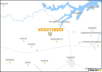 map of Wrightsboro