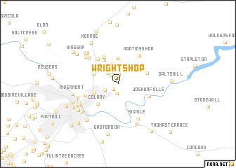 map of Wright Shop