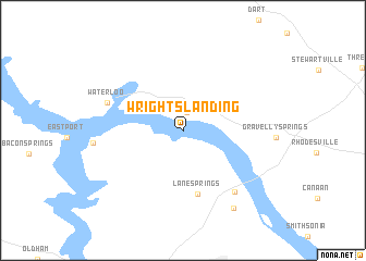 map of Wrights Landing
