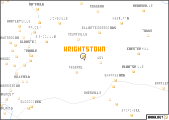 map of Wrightstown