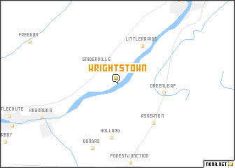 map of Wrightstown