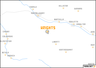 map of Wrights