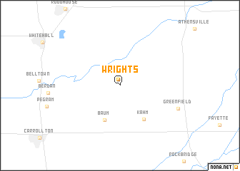 map of Wrights