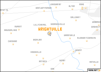 map of Wrightville