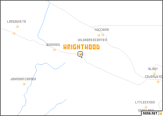 map of Wrightwood