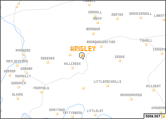 map of Wrigley