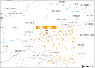 map of Wringinanom