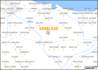 map of Wróblewo