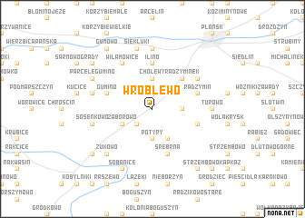 map of Wróblewo