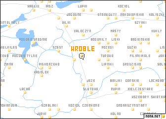 map of Wróble