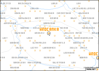 map of Wrocanka